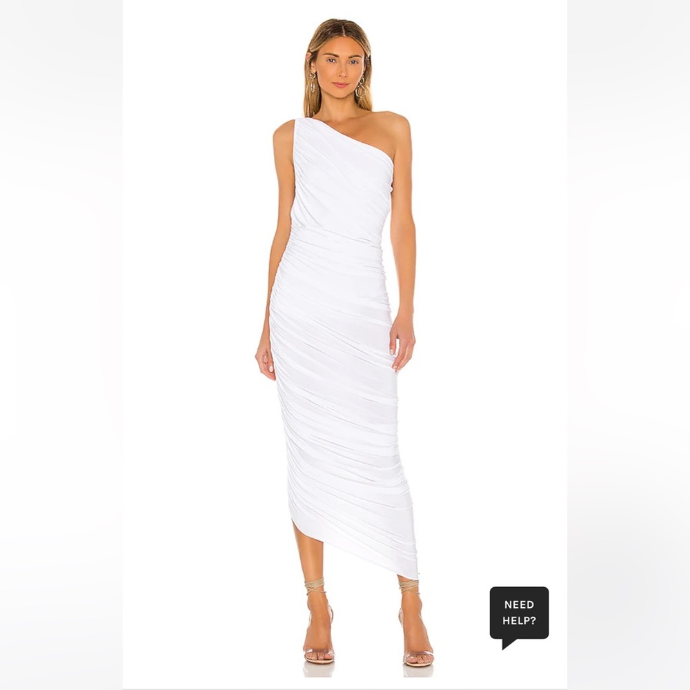 Norma Kamali Diana gown in white size small